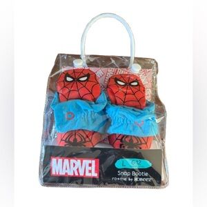 Marvel Spider-Man Snap Booties - Red and Blue 6-12 month Robert